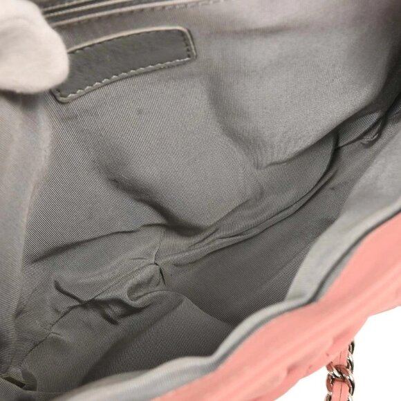 Chanel Pink Calfskin Around Chain Shoulder Bag 135121 - Picture 8 of 10